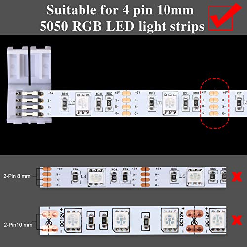 Honoson L shaped connector for neat corner installations