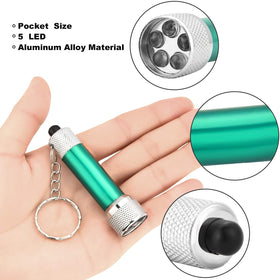 Honoson mini LED flashlight arrives with batteries installed for immediate use.