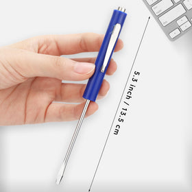 Honoson mini screwdriver 13.5 cm length fits in your pocket.
