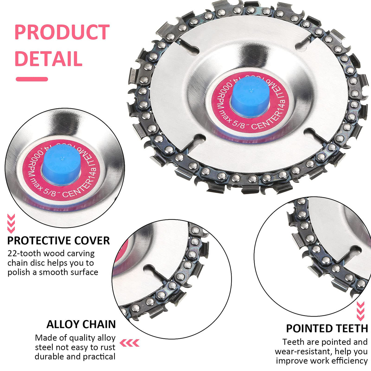 Honoson versatile disc supports wood, plywood, laminates and plastics.