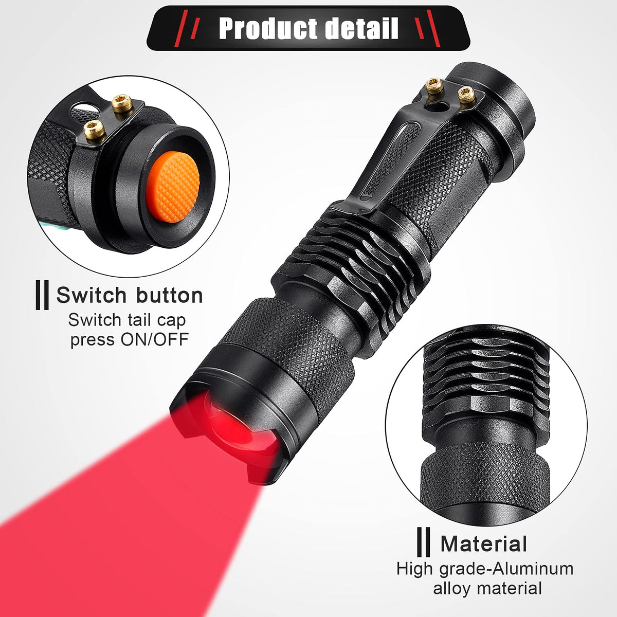 Honoson red lens filter enhances visibility for astronomy and night observation