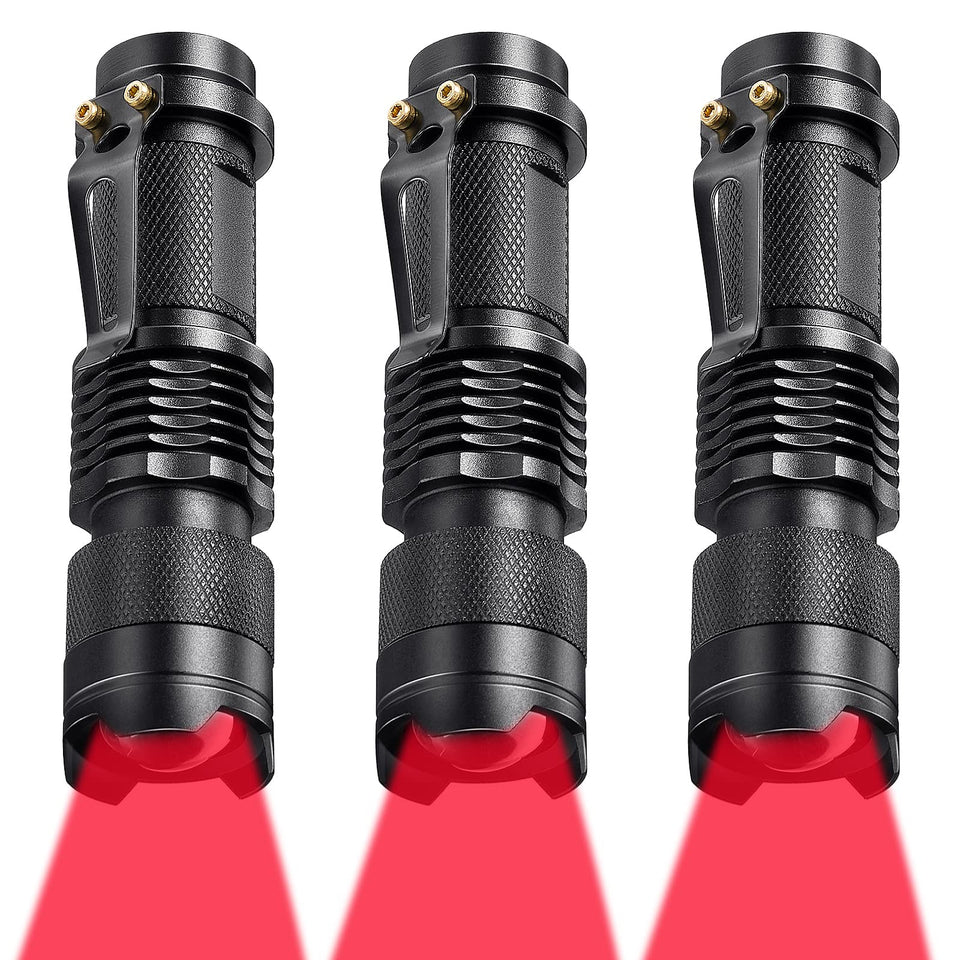 Honoson red light flashlight for night wildlife viewing and exploration