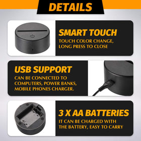 Honoson USB power option keeps setup simple and clutter-free.