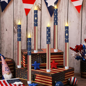 Honoson six-pack candle set ideal as patriotic gifts for holidays
