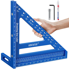 HONTAITUO 8.5-inch carpenter square for precise multi-angle measuring and marking.