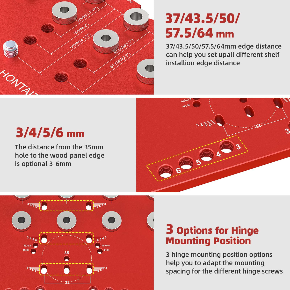 HONTAITUO self-contained clamping provides stable support during drilling.