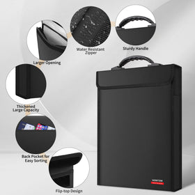 Hontom external pocket organized for keys and tickets.
