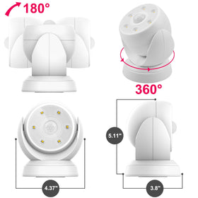 HONWELL 6-LED SMD lights provide bright, energy-efficient illumination for sheds and porches.