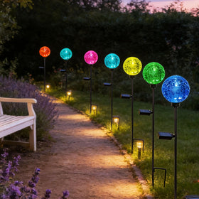 HOOEN cracked glass texture adds sparkle to pathways and steps