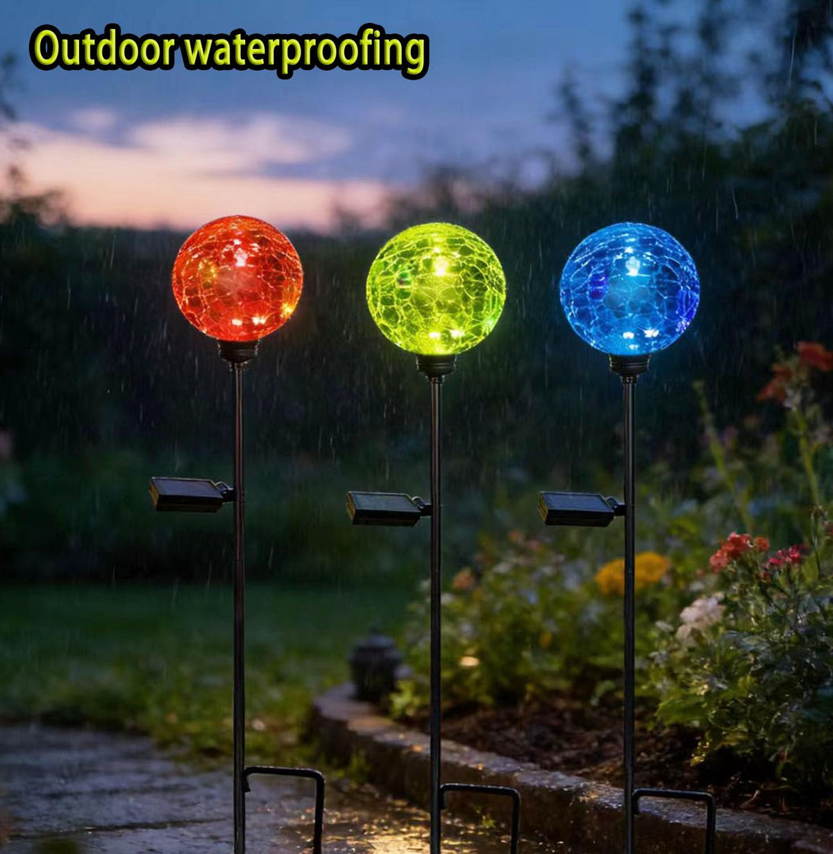 HOOEN waterproof garden lights withstand rain and dew