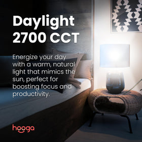 Hooga Circadian bulb dimmable for customizable ambiance