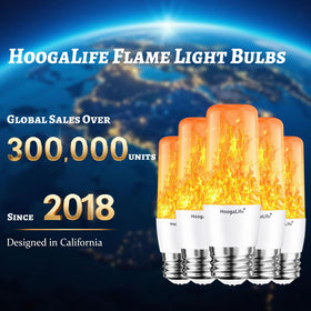HoogaLife Flame Light Bulb Christmas decor adds warm festive ambiance