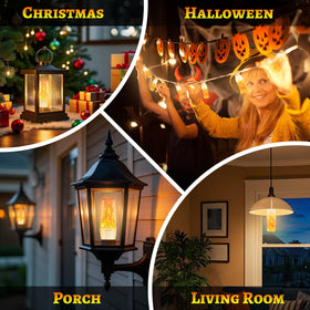 HoogaLife Flame Light Bulb cozy room lighting with realistic flicker