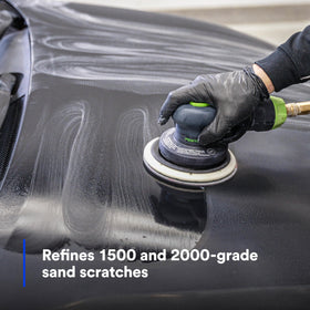 P3000 foam disc in a finishing workflow for collision repair prep