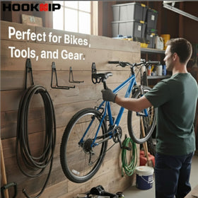 HOOKNIP Pack 13 high-capacity hooks for bikes and ladders