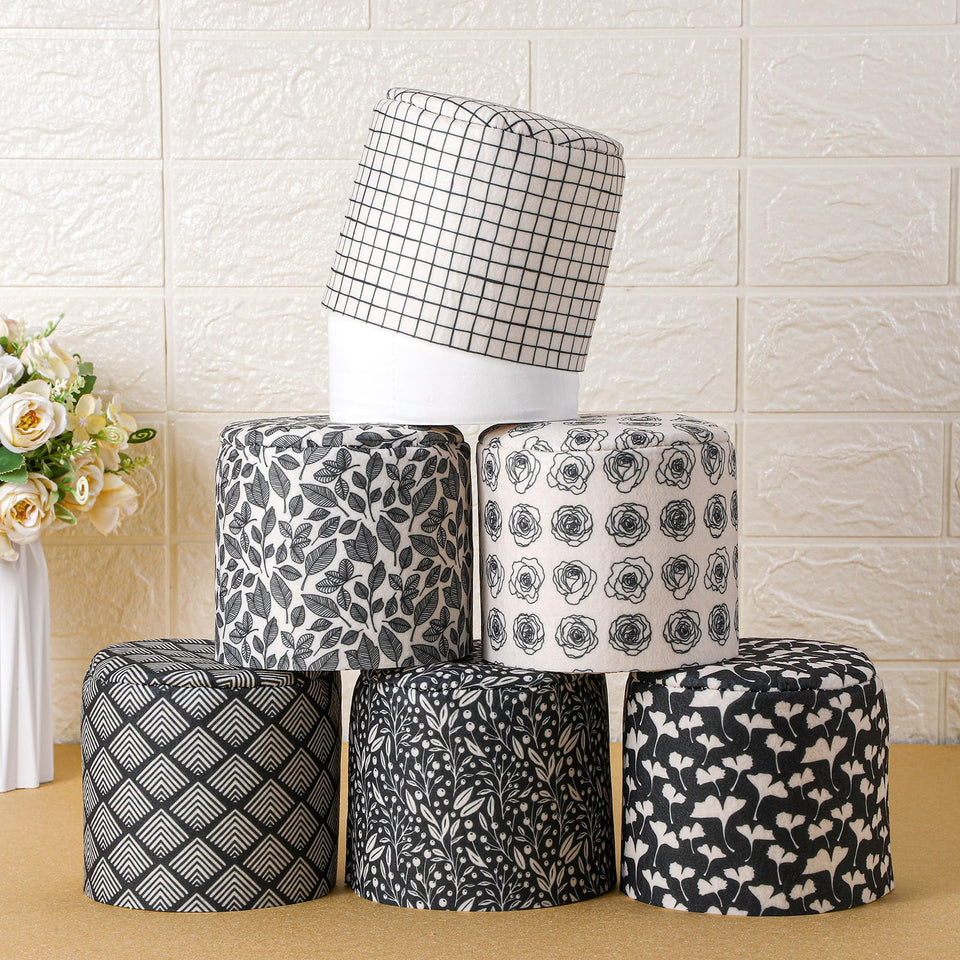 Hoolerry decorative toilet paper cover in floral designs for stylish bathroom decor.