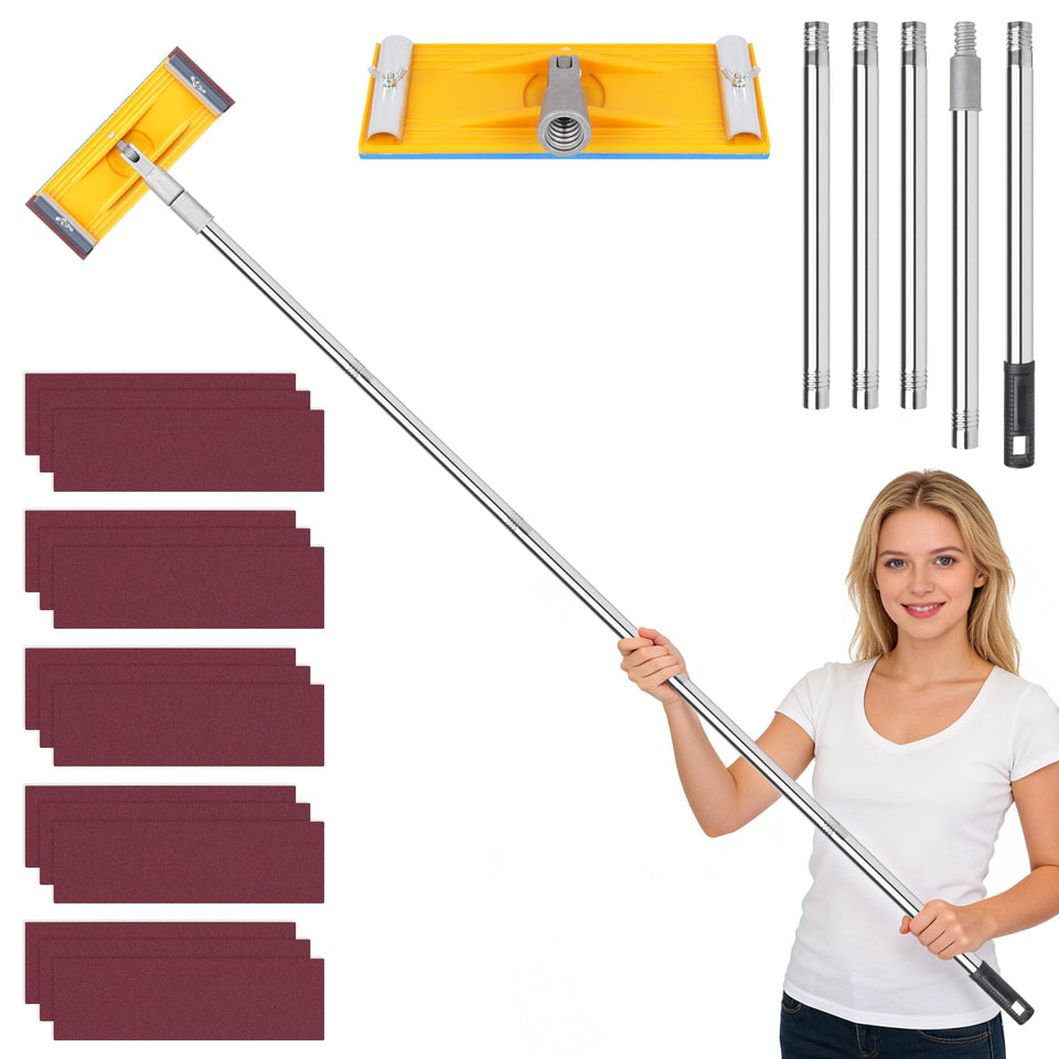 HOOMESUN Pole Sander extendable pole for reaching high walls and ceilings with ease.