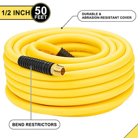 HOOTSUM bend restrictors on hose preventing kinks during operation