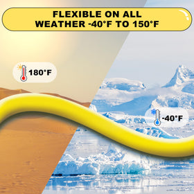 HOOTSUM hose demonstrates cold weather flexibility from -40°F to 180°F