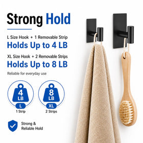 Hoousuper damage-free wall mount shows no drilling or holes required