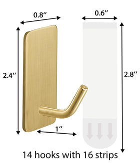 Hoousuper no-damage installation shown on smooth wall surface.