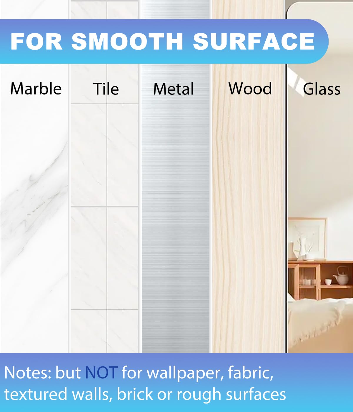 Removal of strips is simple and reusable with Hoousuper system.