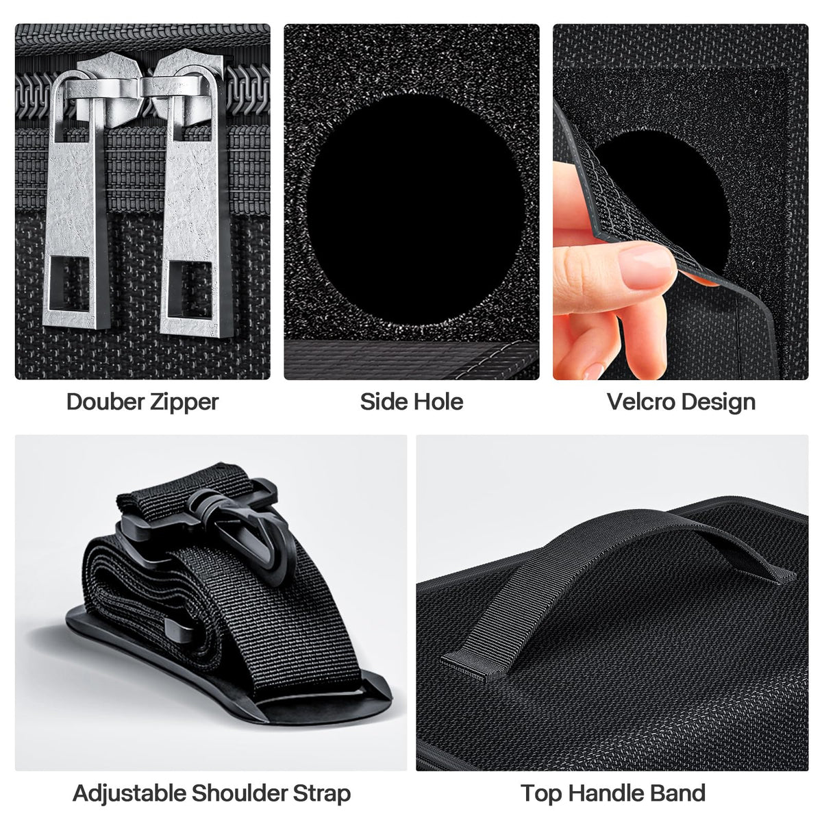 HOOVO Lipo Bag internal dividers organize batteries efficiently.