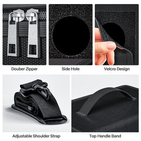 HOOVO Lipo Bag internal dividers organize batteries efficiently.