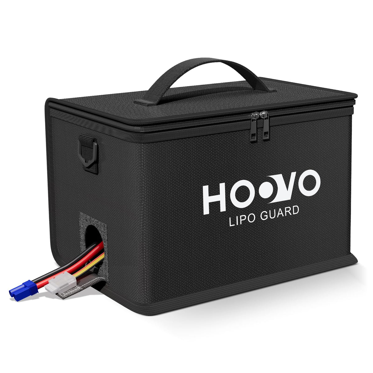 HOOVO Lipo Bag includes adjustable shoulder strap for easy carrying.