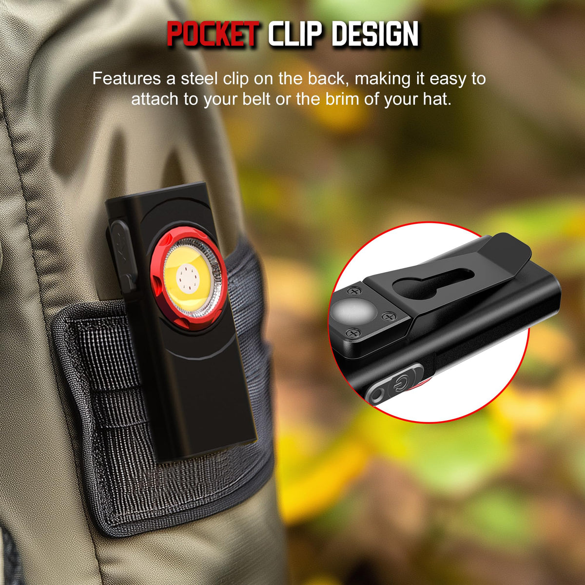 Hopedone red light mode helps maintain night vision during tasks.