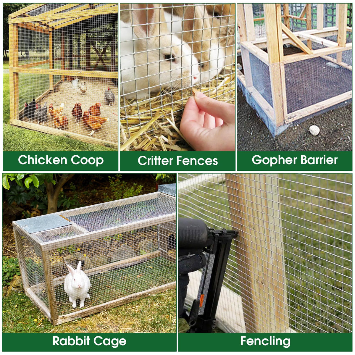 HOPERAN chicken coop setup with hardware cloth provides a secure barrier.