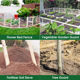 HOPERAN rabbit enclosure wire helps keep small pests away.