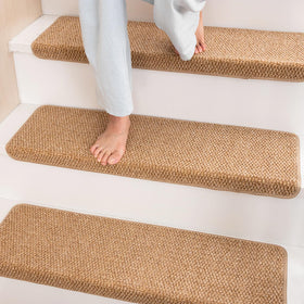 Hopeviva braided sisal look tread close-up shows durable texture.