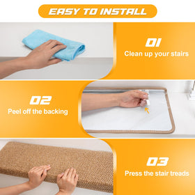 Hopeviva stair treads fit deep steps for secure indoor coverage.