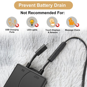 HopeNest easy-install battery pack mounted on a recliner for quick setup