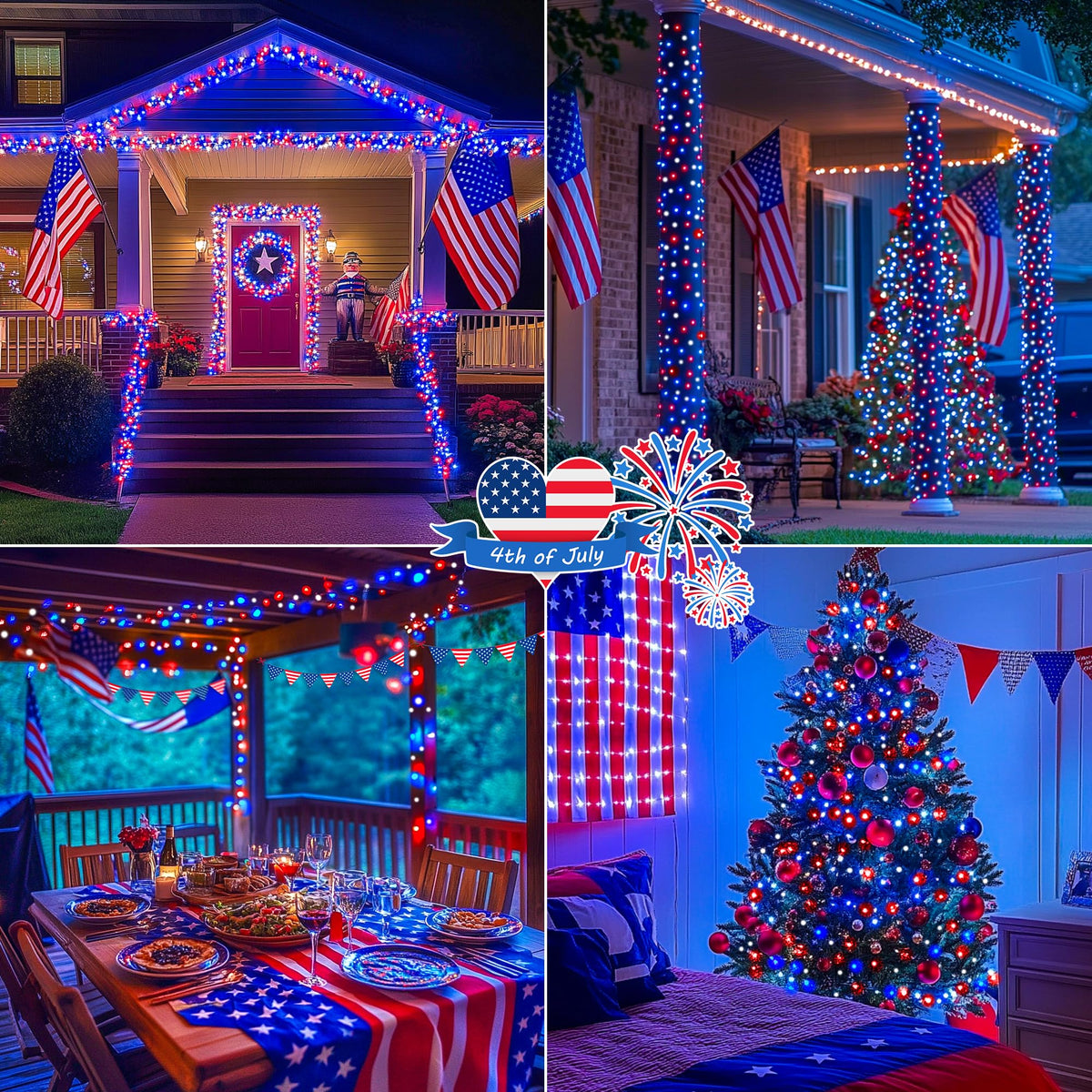 Hopolon memory function patriotic lights remember your last setting