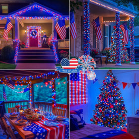 Hopolon memory function patriotic lights remember your last setting