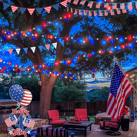 Hopolon yard porch decor lights create a welcoming glow