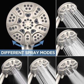 HOPOPRO 59-inch stainless steel hose provides flexible reach and easy installation