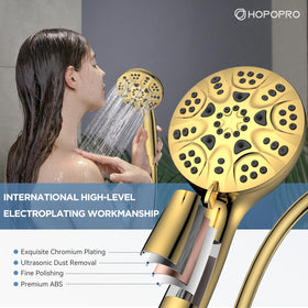 HOPOPRO 59-inch hose provides flexible reach for easy rinsing and wide coverage.