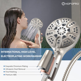 HOPOPRO showerhead 6-modes panel demonstrates versatile bathing options