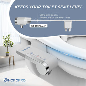 HOPOPRO bidet is compatible with most existing toilets for flexible installation.