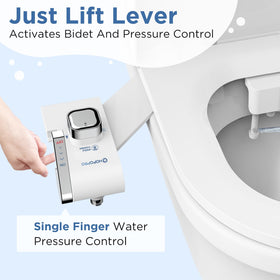 HOPOPRO bidet dual nozzles provide rear and feminine wash for customizable hygiene