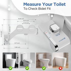 HOPOPRO bidet DIY installation fits most standard toilets with clear guides