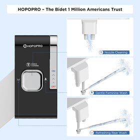HOPOPRO bidet rear wash mode delivers gentle cleansing for comfortable daily routines