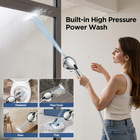 HOPOPRO 360-degree adjustable bar enables flexible height and angle for family showers