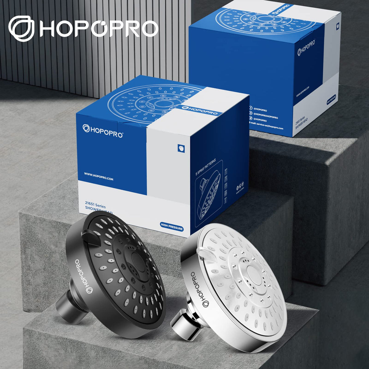 HOPOPRO durable ABS construction resists rust and daily wear