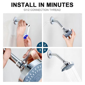 HOPOPRO modern 4-inch shower head complements contemporary bathroom styles