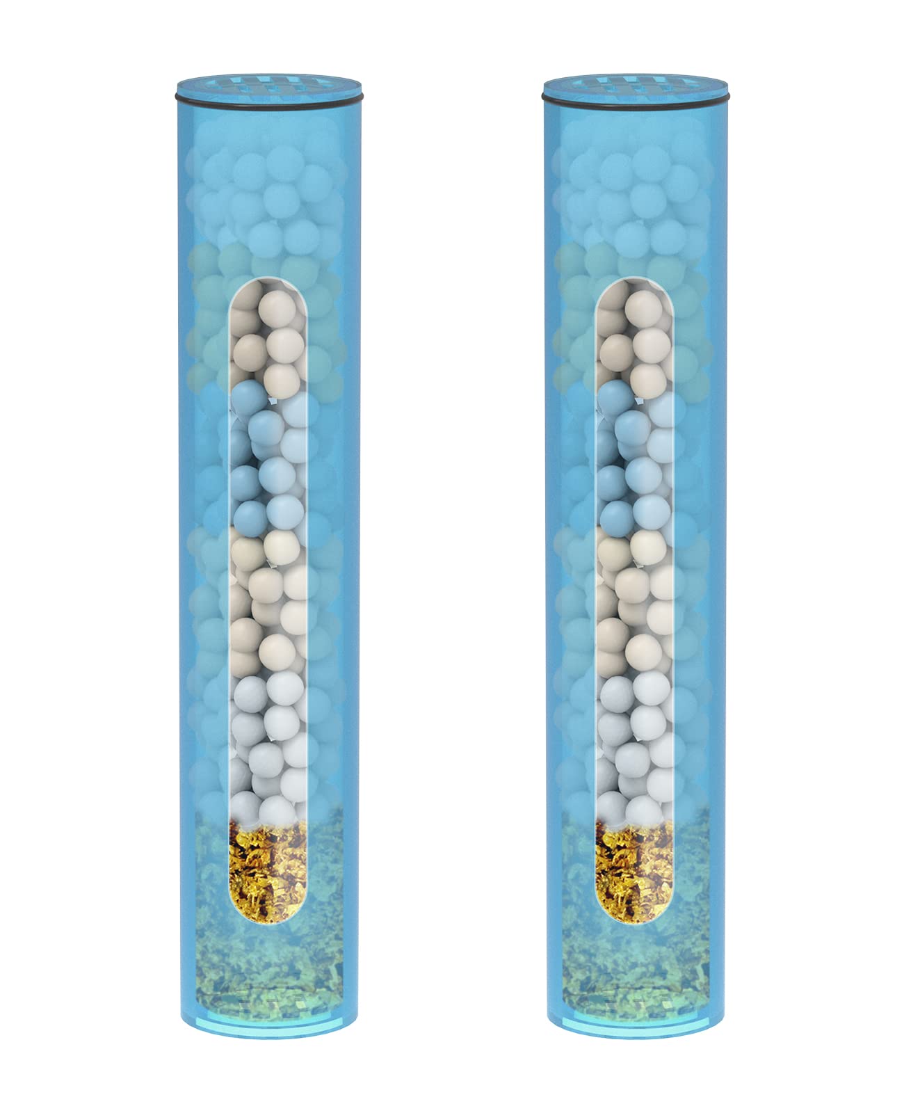 HOPOPRO shower filter replacement cartridge 2-pack installed for improved water quality