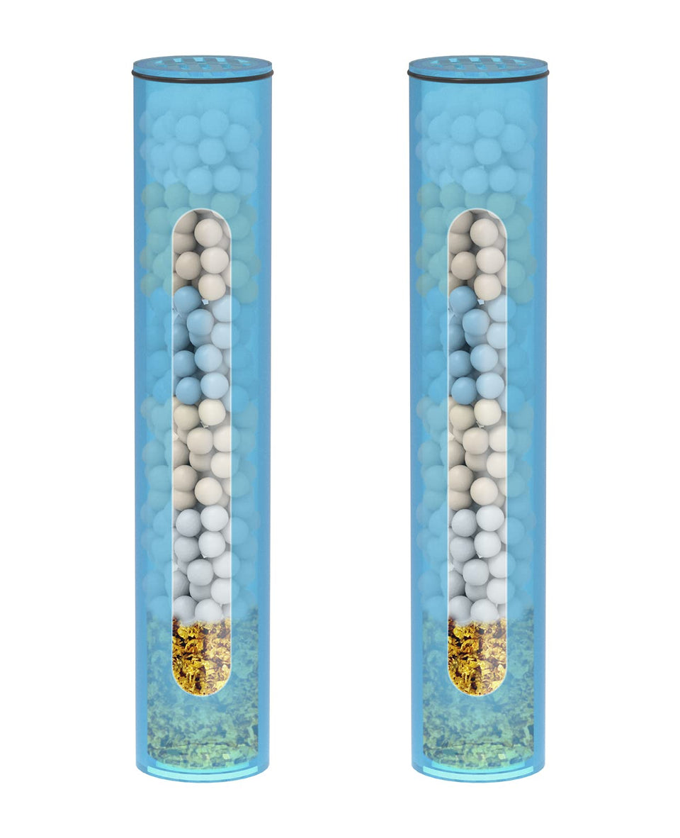 HOPOPRO shower filter replacement cartridge 2-pack installed for improved water quality